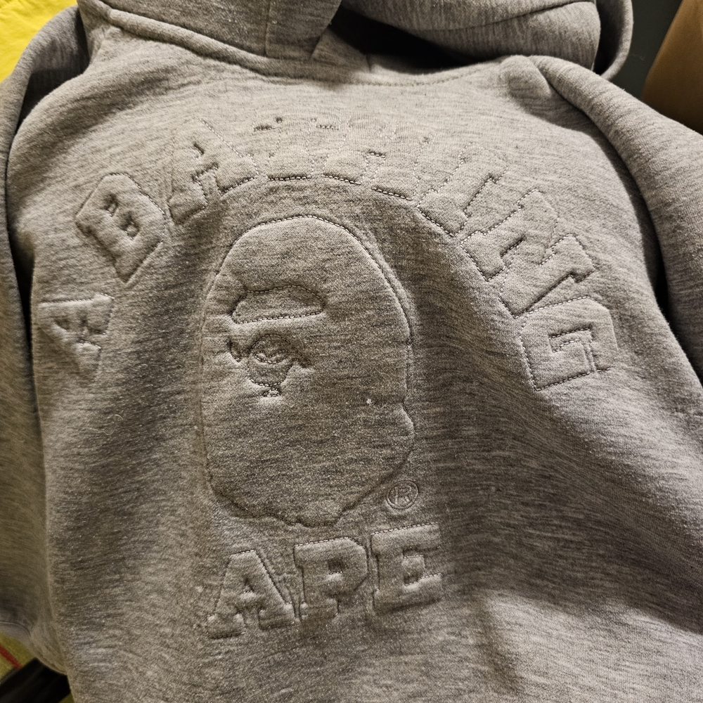 A Bathing Ape Kids Gray Hoodie